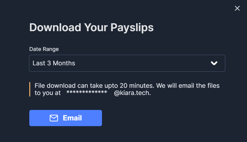 Email your payslip PDF