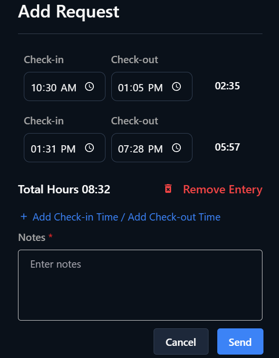 Add Regularization Request